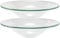 2 x 11.5cm Replacement Round Glass Dish for Oil Burner Wax Melt Warmer Essential Oil Burner Yankee Tart Warmer Aroma Therapy Lamps Plate Lid Tray Coaster