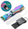 VOGARB Nail Clippers for Thick Toe Nails and Fingernail, Large Wide Jaw Opening Heavy Duty Toenail Clippers No Splash Nail Cutter with Catcher for Men Women Adult Seniors (Rainbow)