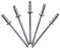 (500 Stück) Edelstahl Blindnieten 3,2 x 8 mm Kuppelkopf Pop Nieten DIN 7337 A2 Niete Nutdorn (500, 3,2 x 8 mm)