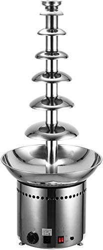 Generic Fontana di Cioccolato Professionale a 7 Livelli, Fontana di Cioccolato da 103 cm, Fontana di Cioccolato da 40,55 Pollici, Fontana per fonduta di Cioccolato in Acciaio Inossidabile