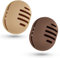 Fauxomor Makeup Sponge Holder - 2 Stück Breathable Ultra-soft Silicone Beauty Blender Travel Case for All Mak-up Sponge, Khaki+Kaffee