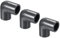 PATIKIL UPVC Pipe Fitting Elbow Schedule 80 1/2 Socket, 3 Pack 90 Degree Adapter Connector, Gray