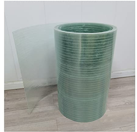 1,3 Mm Dicke Polycarbonat-Dachplatten, Transparente Glasfaserplatte Wärmedämmend Rahmenverkleidung Für Gewächshäuser, Sonnenschein-Platte Leicht Zu Schneiden (Farbe : klar, Größe : 1.5x5m)