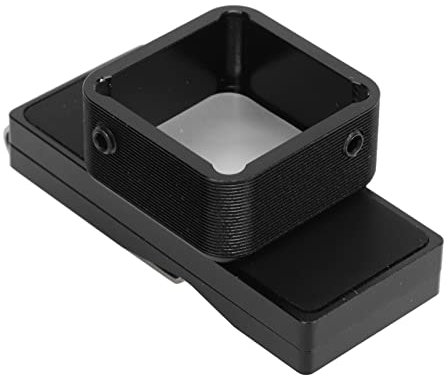 AMONIDA Magnetischer Kreideclip-Kreidehalter, Multifunktionaler Billard-Kreidehalter aus Aluminiumlegierung, Tragbar für Snooker (Schwarz)