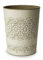PREMZO Round Flora Bin 9 Liter Basket Container Storage Plastic Waste Paper Small Rubbish Bin Trash for Bedrooms Lounge Kitchen Home Office Bathroom Dormitory Rooms (Cream)