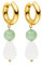PURELEI® Clear Quartz Ohrringe (Gold) – Damenohrringe aus langlebigem Edelstahl – Wasserfeste Ohrringe Damen – 44,5 mm Länge – Modeschmuck für deinen individuellen Look