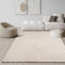 the carpet Knight Luxuriöser Wohnzimmerteppich mit Soft-Touch-Kurzflor, 3-D Effekt und Raffinierten Glanzdetails in Hoch-Tief Struktur, Beige, 240 x 340 cm