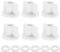 Create idea 6 Set Toilet Seat Back Nut Washer Kit M6 Thread Toilet Seat Bottom Fixing Replacement Toilet Hardware Replacement for Top Mount Toilet Seat Hinges