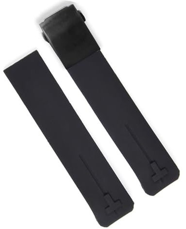 dayeer Sport-Silikon-Armband für Tissot Touch T013 T047 T-Sport T013420A T047420A T33 Wasserdichtes Uhrenarmband (Color : Black black 21mm)