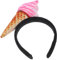 FRCOLOR -Stirnband Eiscreme-Haarreifen Süßigkeiten-Stirnband lustiges Haarband Haarschmuck Party-Stirnbänder Haarbänder für Frauen Cosplay Ausgabekarte Zubehör Kopfbedeckung Damen Stoff