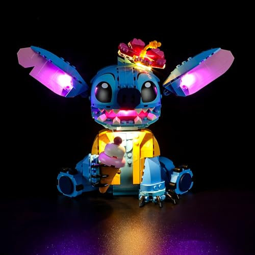 YEABRICKS LED Licht für Lego-43249 Disney Stitch Bausteine Modell (Lego Set Nicht enthalten)