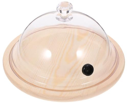 IMIKEYA Smoke Hood - Clear Smoking Dome Cover for Food Cake and Dessert Display 29Cm Reusable Food Cover for Home and Special Occasions