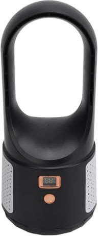 Fockety Ventilatore da Scrivania, Piccolo Ventilatore Silenzioso Senza Pale a 6 velocità Ventilatore da Ufficio Silenzioso Ventilatore Personale, Ventilatore con Display di