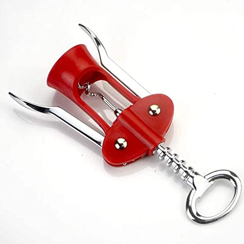 ISCBAFYX Bottle Openers Wine Bottle Opener Corkscrew Red Stainless Steel Metal Wine Corkscrew Multifunctional Creative Rotary Cap Cover Champagne Beer Red 929