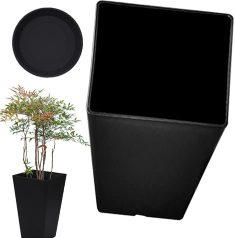 Porche Delantero De Cajas De Flores, Jardinera De Patio Al Aire Libre | Maceta grande de resina,Maceta grande para plantas al aire libre, maceta decorativa para exteriores, jardineras para porche dela
