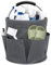 XEERUN 17L Attrezzi Giardinaggio Borsa, Pieghevole Borsa per Attrezzi da Giardino Tessuto Oxford 600D Cestino Porta Attrezzi da Giardino, Con 1 Scomparto Principale e 6 Tasche Esterne, Grigio Scuro
