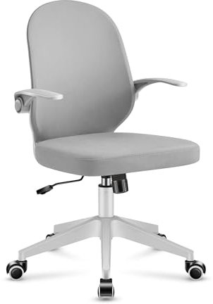 MARK ADLER Junior 4.0 Grey | Kinder Schreibtischstuhl Ergonomischer Bürostuhl Kinderdrehstuhl Jugendstuhl | Höhenverstellbar | Sitz- und Tiefeinstellung | Atmungsaktive Materialien | Grau