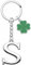 YJYJZX Porte-clés lettre initiale pendentif, porte-clés cadeau amis soeurs, argent A-Z 26 lettre initiale pendentif porte-clés - cadeau femme homme anniversaire, porte-clés (S)