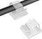 Dazkzooy 60 Stück Kabelhalter - Transparente Outdoor Kabel Clips Selbstklebend für Kabelmanagement, Kabelclips Organizer Haken Draht Halter für Kabelbefestigung Lichterkette