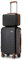 Kono Set de 2 Valise Cabine Rigide Valises de Voyage 55cm à 4 roulettes + Serrure TSA & Portable Vanity Case Rigide, Noir