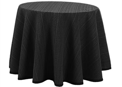 Donegal Collections Falda Mesa Camilla Rectangular 70 x 120 cm Riby Negro - Tejido Primavera Verano - Faldillas Mesa Camilla con Altura para Mesa 75 cm - 50% Algodón 50% Poliester Fabricado en España