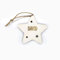Bolas árbol de Navidad Personalizadas con Nombre de Madera, Adorno Original Decoracion navideña Esfera grabada Natal Madera sostenible con Cuerda incluida (Estrella)