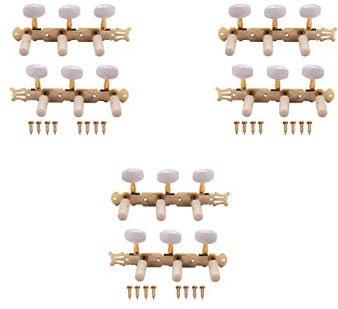 Giwnhvx 3 Satz Stimmschlüssel für Konzertgitarre Wirbel Mechanische Köpfe Stimmgerät