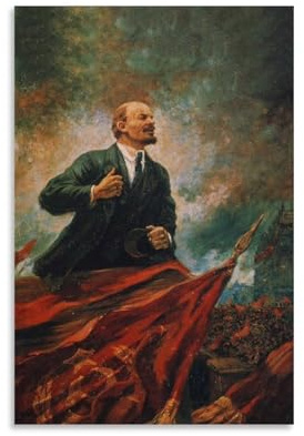 Vladimir Lenin-Poster, Wandkunst, Poster, Rollen, Leinwand, Gemälde, Bild, Wohnzimmer-Dekoration, Zuhause, 60 x 90 cm