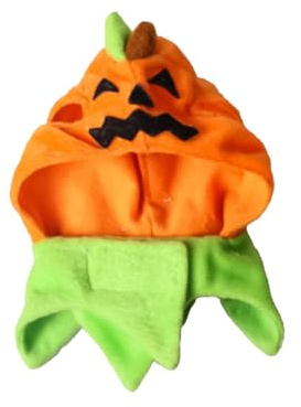 MFUOE Halloween-Kürbis-Hut, niedlich, verstellbar, Haustier-Kopfbedeckung, Halloween-Kostüm, Zubehör für Festivals, Hunde und Katzen