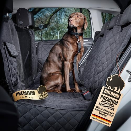 BigDean Premium Rückbank Autoschutzdecke schmutz- & wasserabweisend - Schutz für Hund Auto Rückbank – universelle Passform