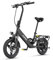 FREEJOYER HillMiles E Bike Klapprad,14 Zoll E Bike Herren & Damen 250W Motor & 65 km Reichweite, LED Display 5 Stufen Assistenzmodus Elektrofahrrad für die Stadt, Mile 1(schwarz)