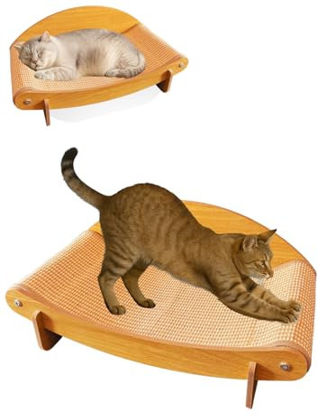 ROMICOTAS Rascador para Gatos de Sisal, 2 en 1 Cama + Rascador Curvo, Material Natural, Estable y Ecológico. Protege Muebles y Sofás, Ideal para Gatos Grandes y Pequeños. Diseño Moderno