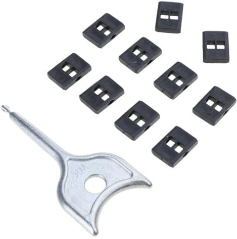 jebyltd 10 x USB-Port-Blocker mit Tastensperre zum Sichern von Daten und Schutz vor mit abnehmbarem USB-A-Schloss für PC und Laptop