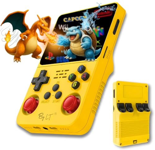 By L.T Console de Jeu Portable +15 000 Jeux-Écran Haute résolution Full HD, mémoire 128 Go Extensible,Licence Linux 2.0,WiFi, Multiplayer + 4 Rear Triggers R1/L1 R2/L2,Prise Jack + Speakers
