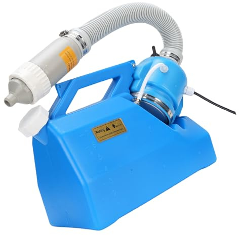 Marhynchus Atomizador de Niebla Portátil de Fogger ULV ULV de 7L con Tasa de Flujo Ajustable 60º Válvula y ≤100 Micras de Neblina para Uso en Exteriores (EU enchufe 220V)