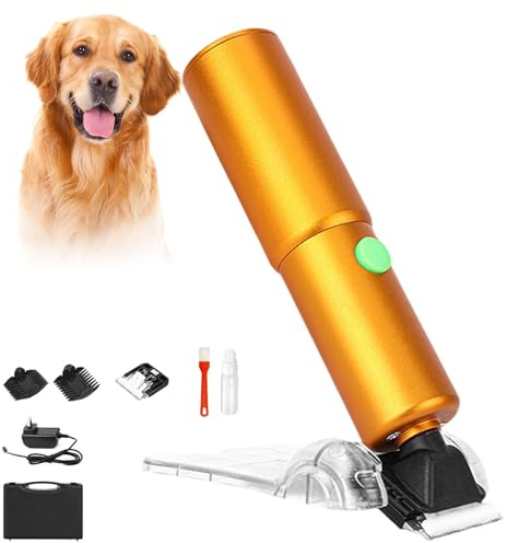 ZHDANB 200W Tosatrici elettriche per Animali Domestici 150 MIN d'exécution Macchina tosare Pecore per Pecore capre Cani a Pelo Lungo Gatti a Pelo Lungo ECC Gold