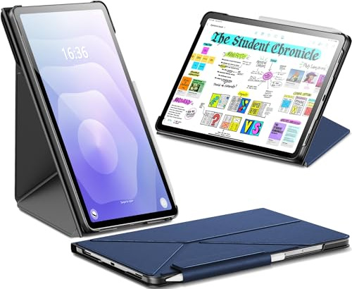 INFILAND Hülle für Samsung Galaxy Tab S11 2025 11 Zoll 5G SM-X730 / SM-X736B, Schlanke Schutzhülle, Multi-Winkel Magnetischem Ständer, Auto Schlaf/Wach Funktion (Marineblau)