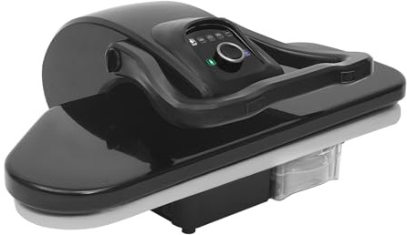 ZHDPYHDD 2200W Professionelle Bügelmaschine, 66x53cm Großfläche Bügelautomat mit 5 Stoffeinstellungen, 3 Min Schnellheizung für Hemden Bettwäsche, Tischplatte für Haus & Geschäft (Schwarz)