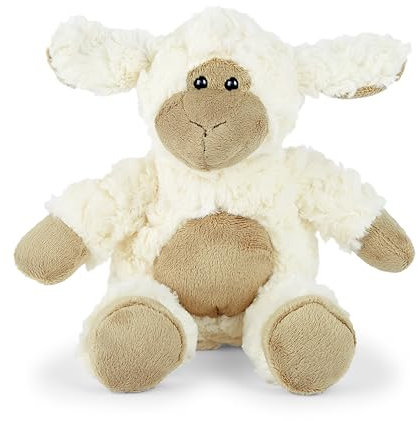 Mousehouse Gifts 36cm großes, niedliches, weiches Stoffschaf Kuscheltier Schmusetier Lamm mit braunem Bauch
