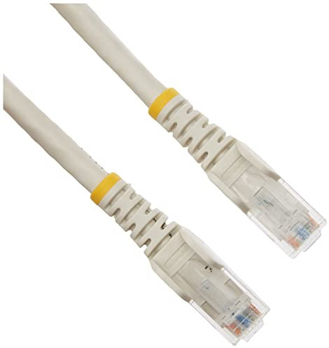 StarTech.com 1m CAT6 Ethernet Cable - White CAT 6 Gigabit Ethernet Wire -650MHz 100W PoE RJ45 UTP Network/Patch Cord Snagless w/Strain Relief Fluke Tested/Wiring is UL Certified/TIA (N6PATC1MWH)