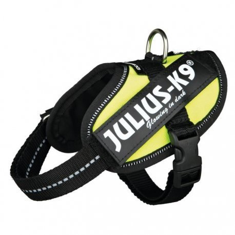 Julius Geschirr K9 Klettsticker Power IDC Baby 2/XS? S: 33? 45 cm Neongelb für Hunde