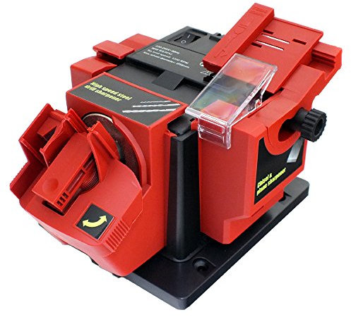 Voche 96W Electric Multi Purpose Bench Mountable Drill Bit, Knife, Scissor and Chisel Sharpener