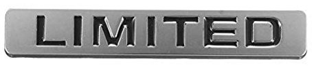 Alamor Car Aufkleber Rear Fender Emblem Badge Metal Limited Für BMW Für Toyota Jetta Golf Polo-Schwarz