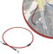 80cm Motorrad Bremsschlauch,Motorrad Stahlflex Bremsleitung Hydraulische Bremsleitung Vorne und Hinten für Pit Bike Dirt Bike Enduro Motocross ATV Quad-Rot