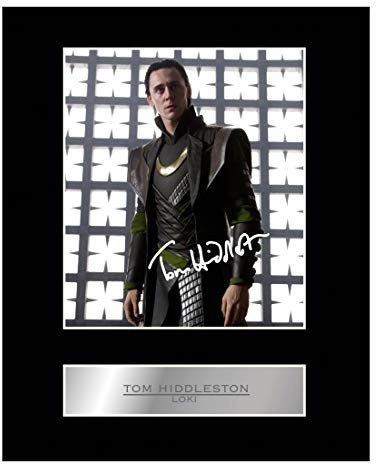 Autogramm-Fotodruck von Tom Hiddleston, Thor