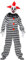 W WIDMANN MILANO Party Fashion - Kostüm Zirkus Clown, Killer Clown, Horror Harlekin, Pantomime, Halloween, Schwarz/Weiß