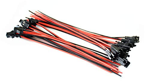 10 Pairs 15cm Long JST SM 2Pins Plug Male to Female Wire Connector