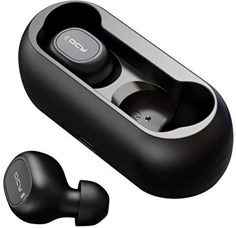 HOMSCAM Auriculares Bluetooth, Auriculares inalámbricos Bluetooth 5.0 Sonido Estéreo Auricular Mini Twins In-Ear Auriculares Carga Rapida Resistente al Agua con Caja de Carga