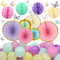 ZERODECO Pastell Party Dekorationen, 3D Schmetterling Wand Dekor Bunte Papier Honigwaben Fans Pompoms Ballons für Kinder Baby Erwachsene Jungen Mädchen Pastell Baby Dusche Geburtstag Dekorationen