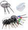 YouU 21 Stück Pin Extractor Tool Entriegelungswerkzeug Auspinn Werkzeug Handwerkzeug Set für Flach und Rundsteckkontakte mit Aufbewahrungsbox